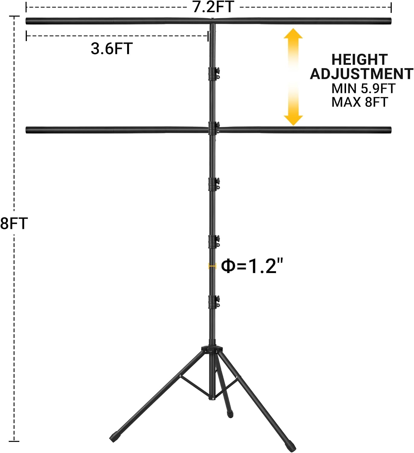 Green Screen Backdrop with Stand, 8x7.2FT for Streaming Video - Image 2