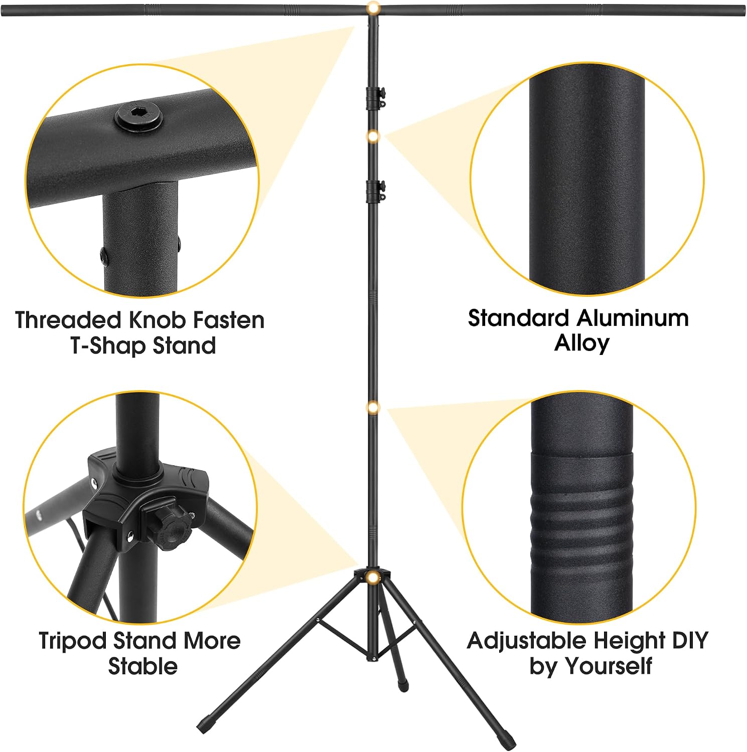 Green Screen Backdrop with Stand, 8x7.2FT for Streaming Video - Image 4